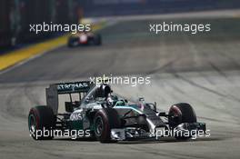 Nico Rosberg (GER) Mercedes AMG F1 W05. 21.09.2014. Formula 1 World Championship, Rd 14, Singapore Grand Prix, Singapore, Singapore, Race Day.
