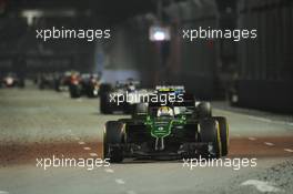 Marcus Ericsson (SWE) Caterham CT05. 21.09.2014. Formula 1 World Championship, Rd 14, Singapore Grand Prix, Singapore, Singapore, Race Day.