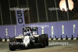Valtteri Bottas (FIN), Williams F1 Team  20.09.2014. Formula 1 World Championship, Rd 14, Singapore Grand Prix, Singapore, Singapore, Qualifying Day.