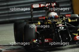 Romain Grosjean (FRA) Lotus F1 E22. 20.09.2014. Formula 1 World Championship, Rd 14, Singapore Grand Prix, Singapore, Singapore, Qualifying Day.