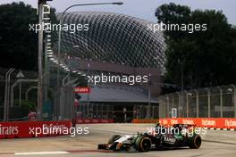 Sergio Perez (MEX), Sahara Force India  20.09.2014. Formula 1 World Championship, Rd 14, Singapore Grand Prix, Singapore, Singapore, Qualifying Day.