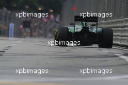 Kamui Kobayashi (JPN) Caterham CT05. 20.09.2014. Formula 1 World Championship, Rd 14, Singapore Grand Prix, Singapore, Singapore, Qualifying Day.