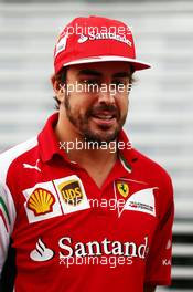 Fernando Alonso (ESP) Ferrari. 20.09.2014. Formula 1 World Championship, Rd 14, Singapore Grand Prix, Singapore, Singapore, Qualifying Day.