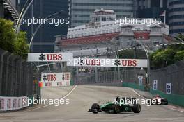 Marcus Ericsson (SWE), Caterham F1 Team  20.09.2014. Formula 1 World Championship, Rd 14, Singapore Grand Prix, Singapore, Singapore, Qualifying Day.