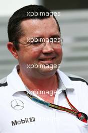 Eric Boullier (FRA) McLaren Racing Director. 20.09.2014. Formula 1 World Championship, Rd 14, Singapore Grand Prix, Singapore, Singapore, Qualifying Day.