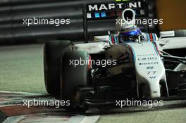 Valtteri Bottas (FIN) Williams FW36. 20.09.2014. Formula 1 World Championship, Rd 14, Singapore Grand Prix, Singapore, Singapore, Qualifying Day.