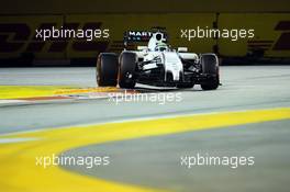 Felipe Massa (BRA) Williams FW36. 20.09.2014. Formula 1 World Championship, Rd 14, Singapore Grand Prix, Singapore, Singapore, Qualifying Day.