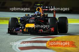 Daniel Ricciardo (AUS) Red Bull Racing RB10. 20.09.2014. Formula 1 World Championship, Rd 14, Singapore Grand Prix, Singapore, Singapore, Qualifying Day.
