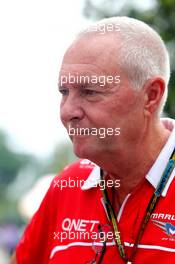 John Booth (GBR) Marussia F1 Team Team Principal  18.09.2014. Formula 1 World Championship, Rd 14, Singapore Grand Prix, Singapore, Singapore, Preparation Day.