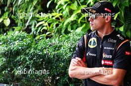 Pastor Maldonado (VEN) Lotus F1 Team. 18.09.2014. Formula 1 World Championship, Rd 14, Singapore Grand Prix, Singapore, Singapore, Preparation Day.