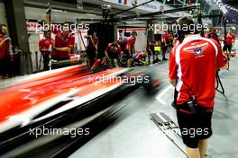 Marussia F1 Team  18.09.2014. Formula 1 World Championship, Rd 14, Singapore Grand Prix, Singapore, Singapore, Preparation Day.