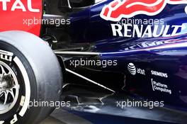 Red Bull Racing RB10 rear suspension detail. 08.07.2014. Formula One Testing, Silverstone, England, Tuesday.