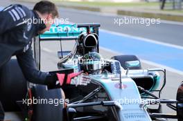 Nico Rosberg (GER) Mercedes AMG F1 W05. 08.07.2014. Formula One Testing, Silverstone, England, Tuesday.