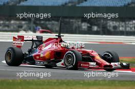 Pedro De La Rosa (ESP) Ferrari F14-T Development Driver. 08.07.2014. Formula One Testing, Silverstone, England, Tuesday.
