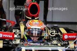 Pastor Maldonado (VEN) Lotus F1 E21. 08.07.2014. Formula One Testing, Silverstone, England, Tuesday.