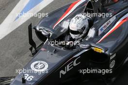 Giedo van der Garde (NLD) Sauber C33 Reserve Driver. 09.07.2014. Formula One Testing, Silverstone, England, Wednesday.