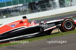 Max Chilton (GBR) Marussia F1 Team MR03. 09.07.2014. Formula One Testing, Silverstone, England, Wednesday.