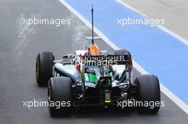 Daniel Juncadella (ESP) Sahara Force India F1 VJM07 Test and Reserve Driver. 09.07.2014. Formula One Testing, Silverstone, England, Wednesday.