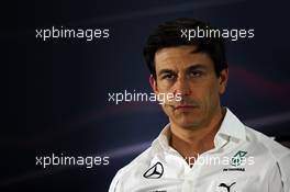 Toto Wolff (GER) Mercedes AMG F1 Shareholder and Executive Director in the FIA Press Conference. 21.11.2014. Formula 1 World Championship, Rd 19, Abu Dhabi Grand Prix, Yas Marina Circuit, Abu Dhabi, Practice Day.