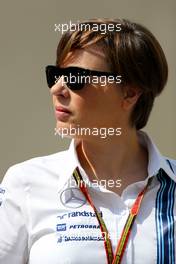 Claire Williams (GBR) Williams Deputy Team Principal 21.11.2014. Formula 1 World Championship, Rd 19, Abu Dhabi Grand Prix, Yas Marina Circuit, Abu Dhabi, Practice Day.