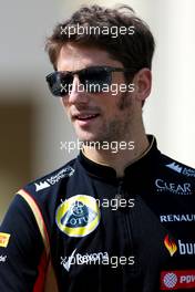 Romain Grosjean (FRA), Lotus F1 Team  21.11.2014. Formula 1 World Championship, Rd 19, Abu Dhabi Grand Prix, Yas Marina Circuit, Abu Dhabi, Practice Day.