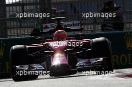 Kimi Raikkonen (FIN) Ferrari F14-T. 21.11.2014. Formula 1 World Championship, Rd 19, Abu Dhabi Grand Prix, Yas Marina Circuit, Abu Dhabi, Practice Day.