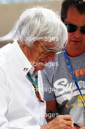 Bernie Ecclestone (GBR). 21.11.2014. Formula 1 World Championship, Rd 19, Abu Dhabi Grand Prix, Yas Marina Circuit, Abu Dhabi, Practice Day.