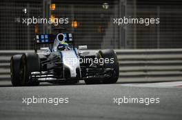 Felipe Massa (BRA) Williams FW36. 21.11.2014. Formula 1 World Championship, Rd 19, Abu Dhabi Grand Prix, Yas Marina Circuit, Abu Dhabi, Practice Day.