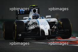 Valtteri Bottas (FIN) Williams FW36. 21.11.2014. Formula 1 World Championship, Rd 19, Abu Dhabi Grand Prix, Yas Marina Circuit, Abu Dhabi, Practice Day.