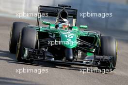 Kamui Kobayashi (JPN), Caterham F1 Team  21.11.2014. Formula 1 World Championship, Rd 19, Abu Dhabi Grand Prix, Yas Marina Circuit, Abu Dhabi, Practice Day.