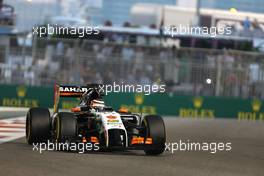 Nico Hulkenberg (GER), Sahara Force India  23.11.2014. Formula 1 World Championship, Rd 19, Abu Dhabi Grand Prix, Yas Marina Circuit, Abu Dhabi, Race Day.