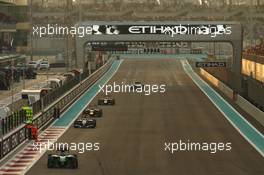 Kamui Kobayashi (JPN) Caterham CT05. 23.11.2014. Formula 1 World Championship, Rd 19, Abu Dhabi Grand Prix, Yas Marina Circuit, Abu Dhabi, Race Day.