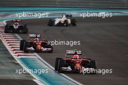 Kimi Raikkonen (FIN) Ferrari F14-T. 23.11.2014. Formula 1 World Championship, Rd 19, Abu Dhabi Grand Prix, Yas Marina Circuit, Abu Dhabi, Race Day.