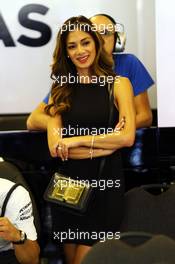 Nicole Scherzinger (USA) Singer girlfriend of Lewis Hamilton (GBR) Mercedes AMG F1. 23.11.2014. Formula 1 World Championship, Rd 19, Abu Dhabi Grand Prix, Yas Marina Circuit, Abu Dhabi, Race Day.