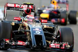 Pastor Maldonado (VEN), Lotus F1 Team  23.11.2014. Formula 1 World Championship, Rd 19, Abu Dhabi Grand Prix, Yas Marina Circuit, Abu Dhabi, Race Day.