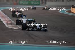 Nico Rosberg (GER) Mercedes AMG F1 W05. 23.11.2014. Formula 1 World Championship, Rd 19, Abu Dhabi Grand Prix, Yas Marina Circuit, Abu Dhabi, Race Day.