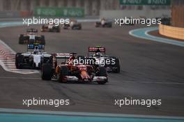 Fernando Alonso (ESP) Ferrari F14-T. 23.11.2014. Formula 1 World Championship, Rd 19, Abu Dhabi Grand Prix, Yas Marina Circuit, Abu Dhabi, Race Day.
