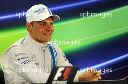 Valtteri Bottas (FIN) Williams in the FIA Press Conference. 22.11.2014. Formula 1 World Championship, Rd 19, Abu Dhabi Grand Prix, Yas Marina Circuit, Abu Dhabi, Qualifying Day.