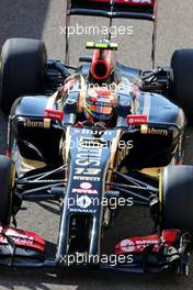 Pastor Maldonado (VEN), Lotus F1 Team  22.11.2014. Formula 1 World Championship, Rd 19, Abu Dhabi Grand Prix, Yas Marina Circuit, Abu Dhabi, Qualifying Day.