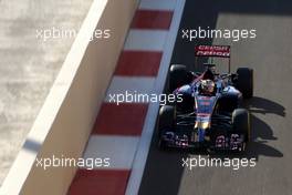 Jean-Eric Vergne (FRA), Scuderia Toro Rosso   22.11.2014. Formula 1 World Championship, Rd 19, Abu Dhabi Grand Prix, Yas Marina Circuit, Abu Dhabi, Qualifying Day.