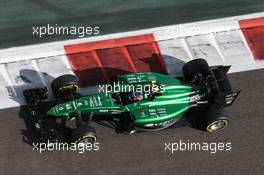 Will Stevens (GBR) Caterham CT05. 22.11.2014. Formula 1 World Championship, Rd 19, Abu Dhabi Grand Prix, Yas Marina Circuit, Abu Dhabi, Qualifying Day.