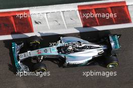 Lewis Hamilton (GBR) Mercedes AMG F1 W05. 22.11.2014. Formula 1 World Championship, Rd 19, Abu Dhabi Grand Prix, Yas Marina Circuit, Abu Dhabi, Qualifying Day.