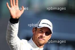 Jenson Button (GBR), McLaren F1 Team  23.11.2014. Formula 1 World Championship, Rd 19, Abu Dhabi Grand Prix, Yas Marina Circuit, Abu Dhabi, Race Day.