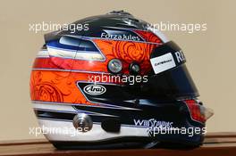 The helmet of Will Stevens (GBR) Caterham F1 Team. 23.11.2014. Formula 1 World Championship, Rd 19, Abu Dhabi Grand Prix, Yas Marina Circuit, Abu Dhabi, Race Day.