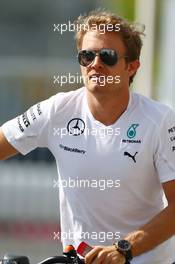 Nico Rosberg (GER) Mercedes AMG F1. 20.11.2014. Formula 1 World Championship, Rd 19, Abu Dhabi Grand Prix, Yas Marina Circuit, Abu Dhabi, Preparation Day.