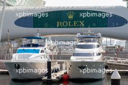 Boats in the harbour. 20.11.2014. Formula 1 World Championship, Rd 19, Abu Dhabi Grand Prix, Yas Marina Circuit, Abu Dhabi, Preparation Day.