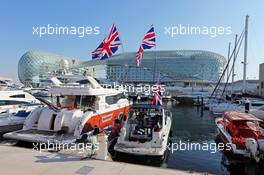 Boats in the harbour. 20.11.2014. Formula 1 World Championship, Rd 19, Abu Dhabi Grand Prix, Yas Marina Circuit, Abu Dhabi, Preparation Day.