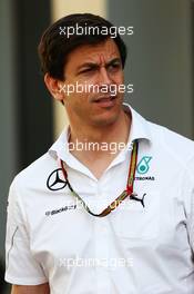 Toto Wolff (GER) Mercedes AMG F1 Shareholder and Executive Director. 20.11.2014. Formula 1 World Championship, Rd 19, Abu Dhabi Grand Prix, Yas Marina Circuit, Abu Dhabi, Preparation Day.