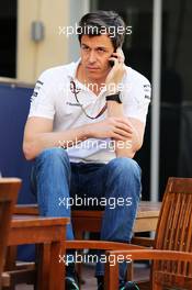 Toto Wolff (GER) Mercedes AMG F1 Shareholder and Executive Director. 20.11.2014. Formula 1 World Championship, Rd 19, Abu Dhabi Grand Prix, Yas Marina Circuit, Abu Dhabi, Preparation Day.