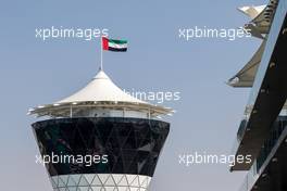 The Shams Tower. 20.11.2014. Formula 1 World Championship, Rd 19, Abu Dhabi Grand Prix, Yas Marina Circuit, Abu Dhabi, Preparation Day.